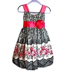 Jessica‎ Ann Girls Floral Puffy Dress 5